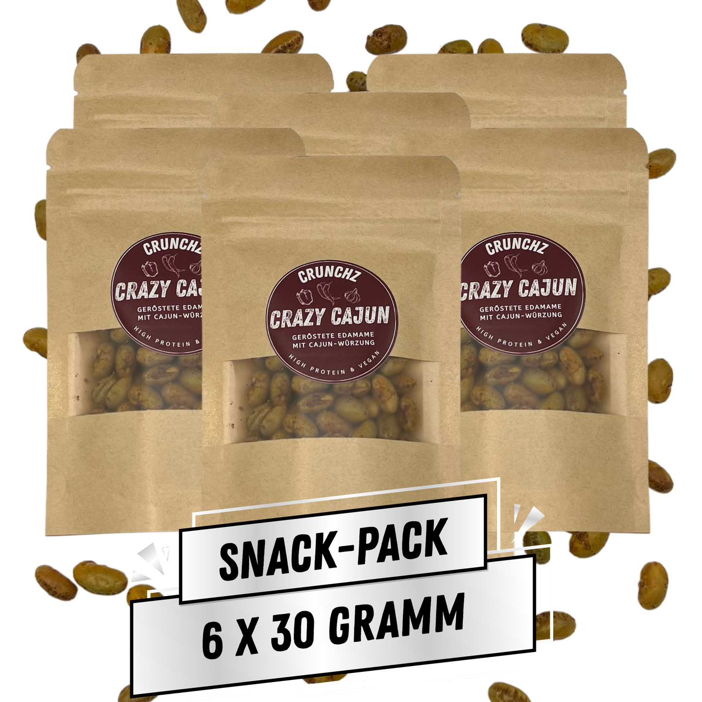 CRUNCHZ – CRAZY CAJUN (6 x 30g)